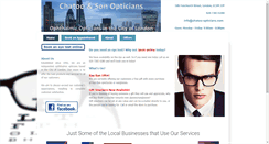 Desktop Screenshot of chatoo-opticians.com